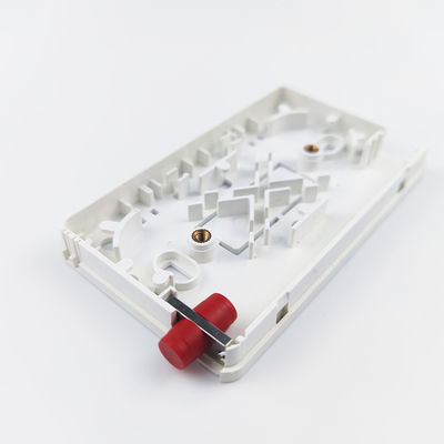 2 nuclei UPC pannello di presa di fibra ottica in plastica per rete FTTH in bianco/grigio