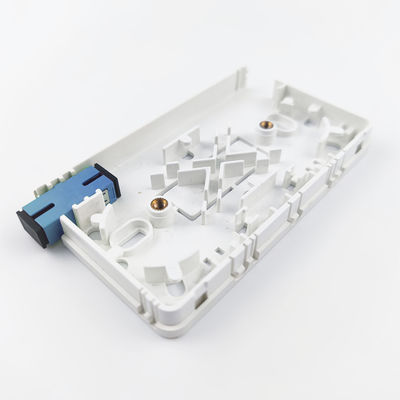 SC UPC pannello di presa di fibra ottica di plastica per cavo di rete FTTH interno a 2 nuclei