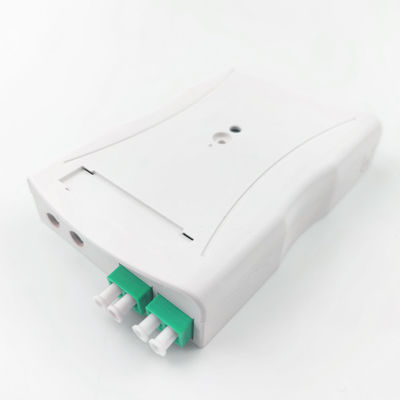 Grigio LC APC Plastic Fiber Optic Faceplate Socket Panel 2 Core per rete interna