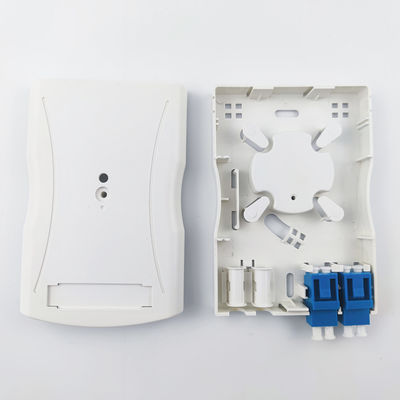 2 Core Fiber Optic Socket Panel Montaggio a parete per applicazioni di rete FTTH interna