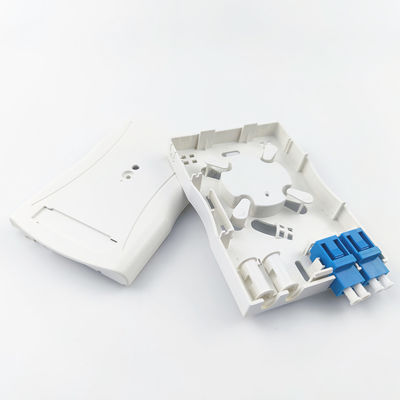 2 Core Fiber Optic Socket Panel Montaggio a parete per applicazioni di rete FTTH interna