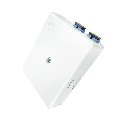 Rete Grigio 2 Core UPC Plastica Fibra Ottica Faceplate Socket Panel SC per interni