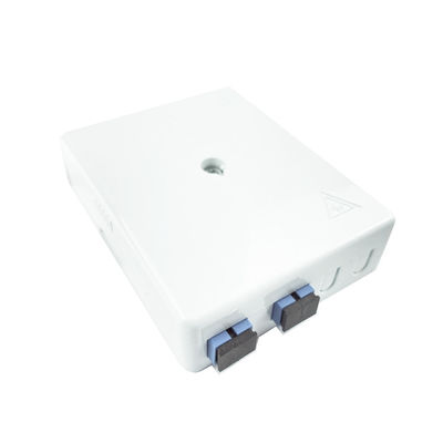 Rete Grigio 2 Core UPC Plastica Fibra Ottica Faceplate Socket Panel SC per interni