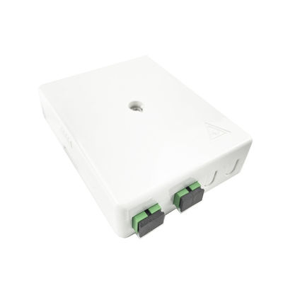 SC APC Plastic Fiber Optic Faceplate Socket Panel 2 Core per reti interne e FTTH