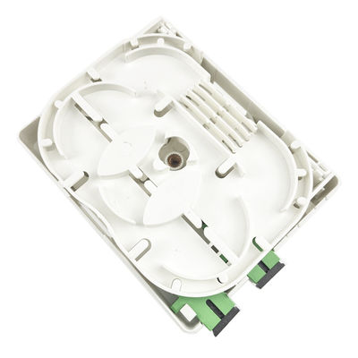SC APC Plastic Fiber Optic Faceplate Socket Panel 2 Core per reti interne e FTTH