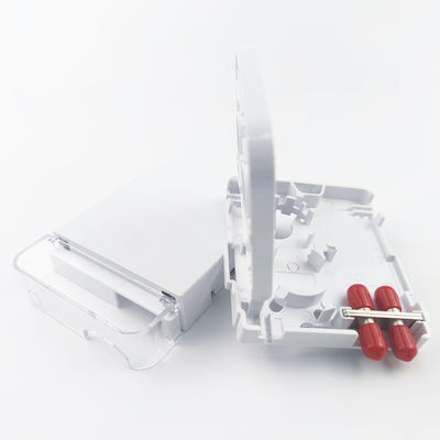 2 nuclei ST UPC Fibra ottica di plastica pannello di presa della piastra di faccia per l'integrazione FTTH bianco