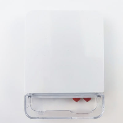 2 nuclei ST UPC Fibra ottica di plastica pannello di presa della piastra di faccia per l'integrazione FTTH bianco