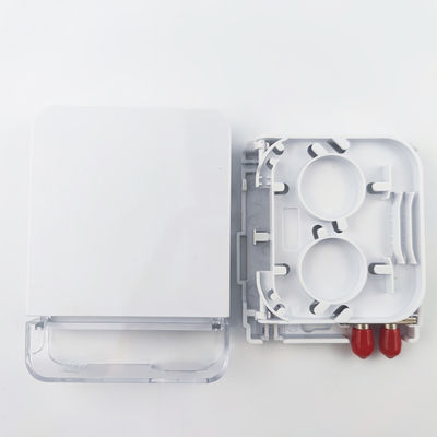 2 nuclei ST UPC Fibra ottica di plastica pannello di presa della piastra di faccia per l'integrazione FTTH bianco