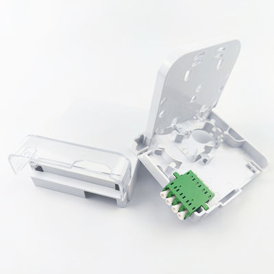 2-Core LC APC Plastic Face Plate Socket Panel per connessioni in fibra ottica di lunga durata