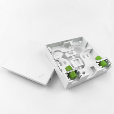 2 nuclei FC APC pannello di presa in fibra ottica di plastica per rete FTTH in bianco/grigio