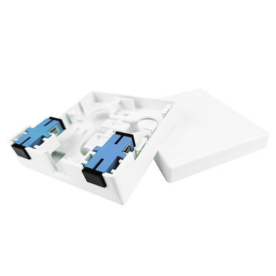 Grigio 2 Core UPC Fibra ottica di plastica pannello di presa di facciata per rete FTTH interna