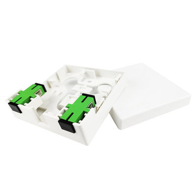SC APC Plastic Fiber Optic Faceplate Socket Panel 2 Core per FTTH e PC ABS interni