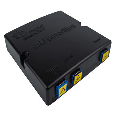 Pannello di presa di fascia di fibra ottica di plastica nera per FTTH 2 Core SC UPC PC