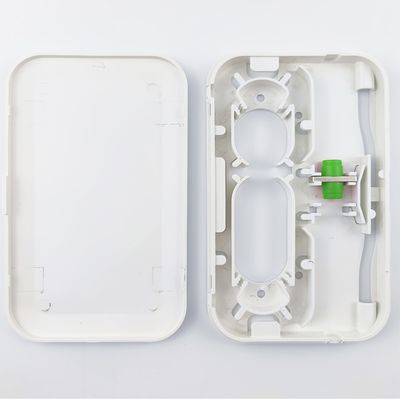 Pannello di presa di fascia di fibra ottica in plastica bianco/grigio FC APC per rete FTTH interna