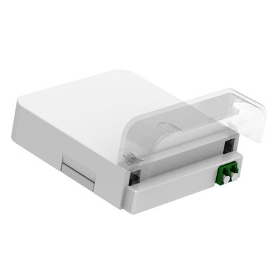 Bianco / Grigio 1 Core LC APC Tipo Fibra Ottica Placca di Faccia per Connessione FTTH Indoor