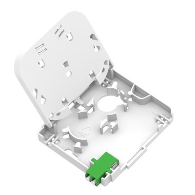 Bianco / Grigio 1 Core LC APC Tipo Fibra Ottica Placca di Faccia per Connessione FTTH Indoor