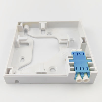 1 porta LC UPC Fibra ottica di plastica pannello di presa per l'installazione FTTH senza saldature