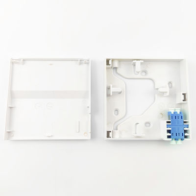 1 porta LC UPC Fibra ottica di plastica pannello di presa per l'installazione FTTH senza saldature