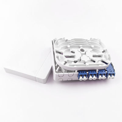 102*81*30mm LC/UPC Plastic Fiber Optic Faceplate Socket Panel per reti FTTH interne