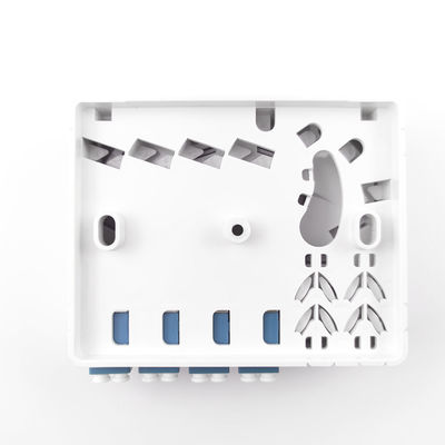 102*81*30mm LC/UPC Plastic Fiber Optic Faceplate Socket Panel per reti FTTH interne