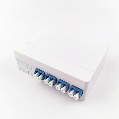 102*81*30mm LC/UPC Plastic Fiber Optic Faceplate Socket Panel per reti FTTH interne