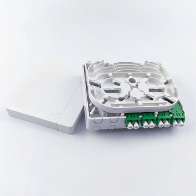 FTTH Network Compatible Fiber Optic Socket Panel 4 Core ABS PC Material per interni
