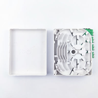 FTTH Network Compatible Fiber Optic Socket Panel 4 Core ABS PC Material per interni
