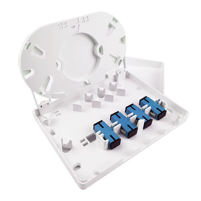 152*110*31mm SC/UPC Plastic Fiber Optic Faceplate Socket Panel per reti FTTH interne