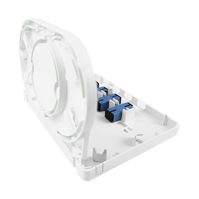 152*110*31mm SC/UPC Plastic Fiber Optic Faceplate Socket Panel per reti FTTH interne