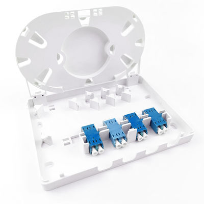 150*110*30mm Rete FTTH Indoor 4 Core LC UPC Fibra ottica di plastica