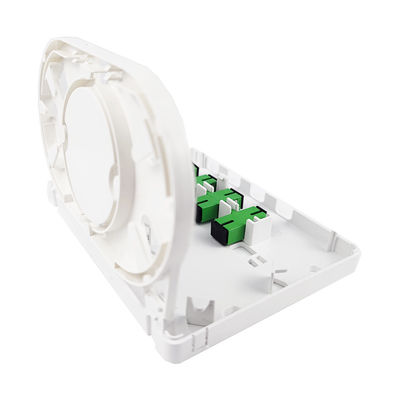4-Core SC APC Plastic Fiber Optic Faceplate Socket Panel per interni in rete FTTH
