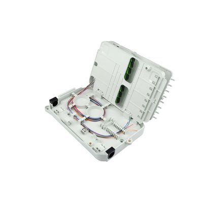 Box di distribuzione a fibra PLC montata a parete con 16 nuclei realizzato in PC ABS per connessioni FFTX
