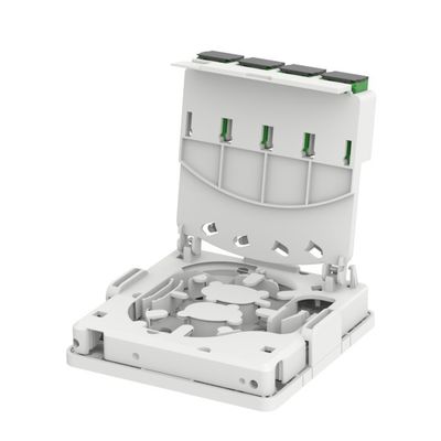 4-Port SC Indoor Fiber Socket Wall/DIN-Rail montato per rete FTTH 5 garantito