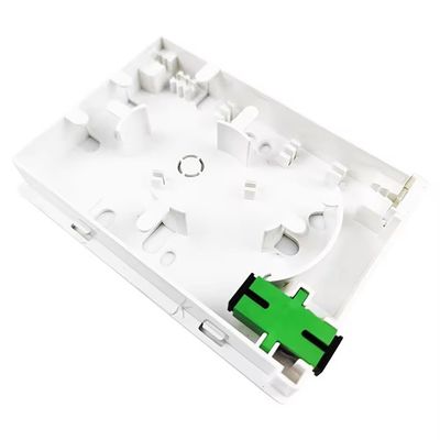 Tempo 5 anni 2-Core SC APC Plastic Fiber Optic Faceplate Socket Panel per la rete FTTH