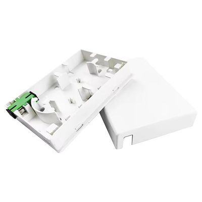 Tempo 5 anni 2-Core SC APC Plastic Fiber Optic Faceplate Socket Panel per la rete FTTH