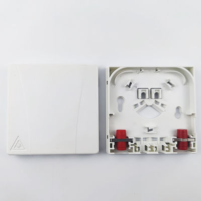 5 2 Core FC UPC Plastic Fiber Optic Faceplate Socket Panel per le apparecchiature di rete ODN