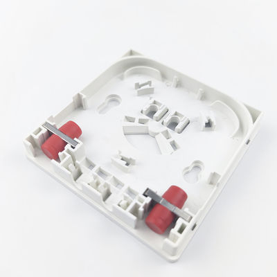 5 2 Core FC UPC Plastic Fiber Optic Faceplate Socket Panel per le apparecchiature di rete ODN