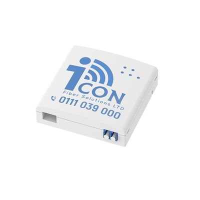 2 Core LC UPC Plastic Fiber Optic Faceplate Socket Panel per interni in rete FTTH